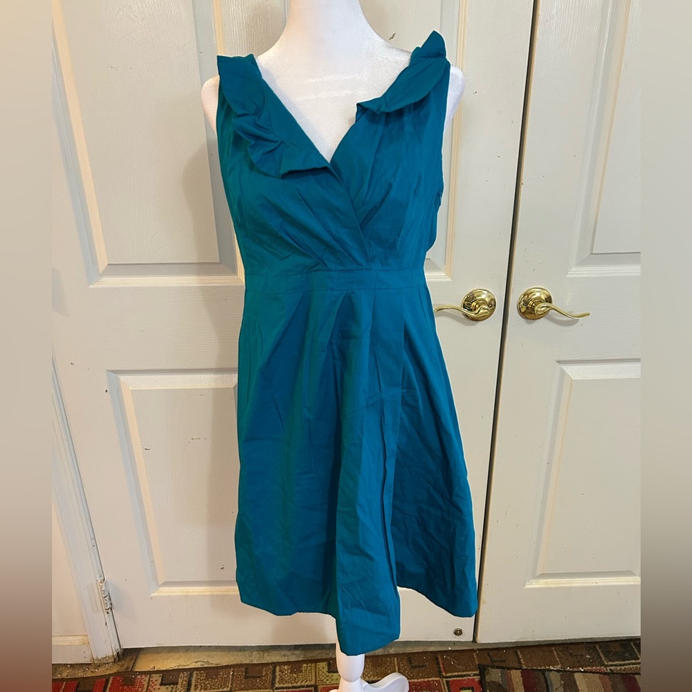 NWT J. Crew teal dress, Small